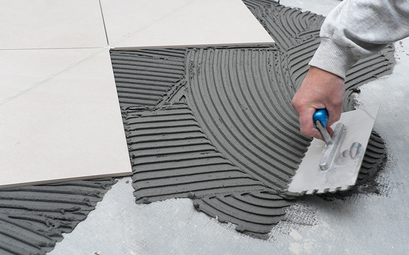 Tile Adhesive Application Results