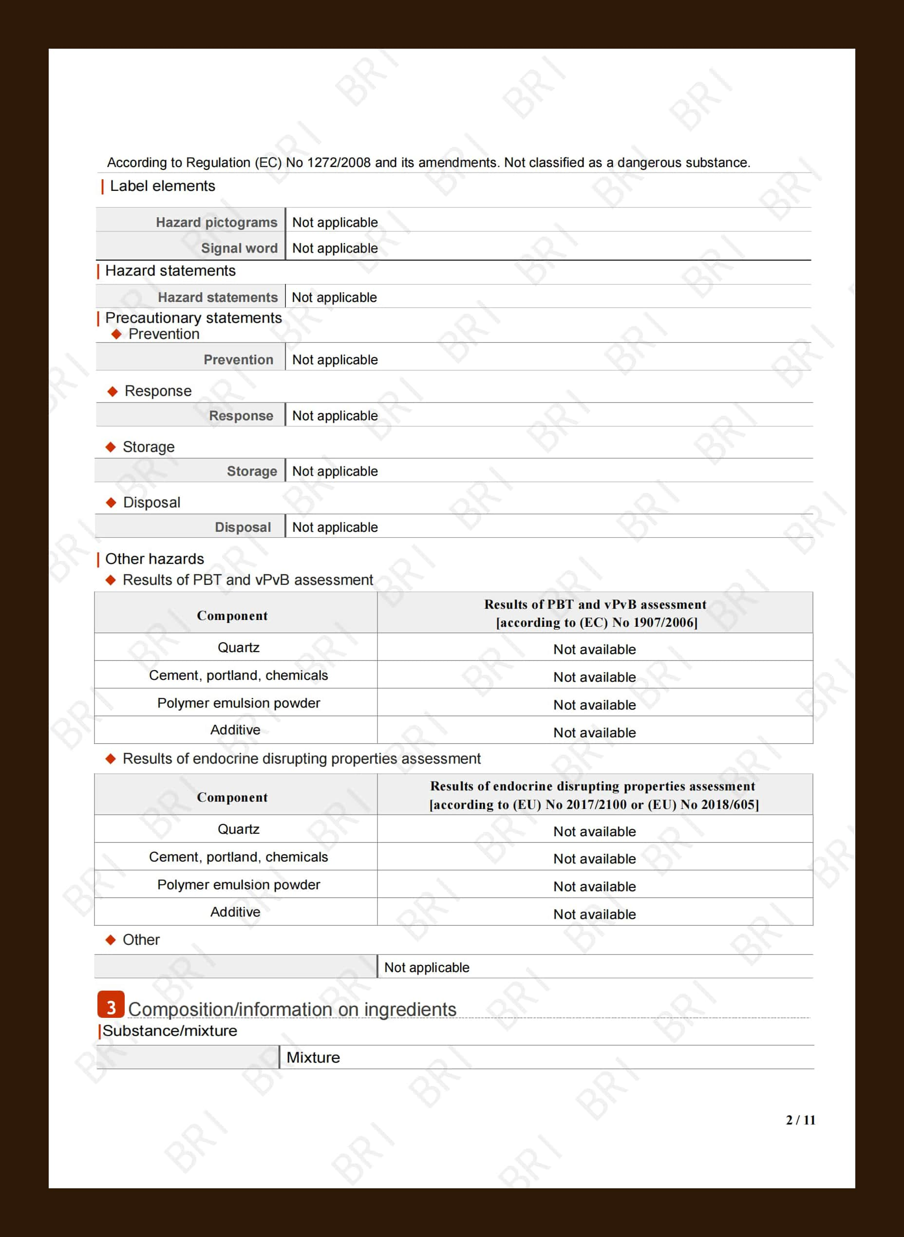 Sustainable Development Tile Adhesive